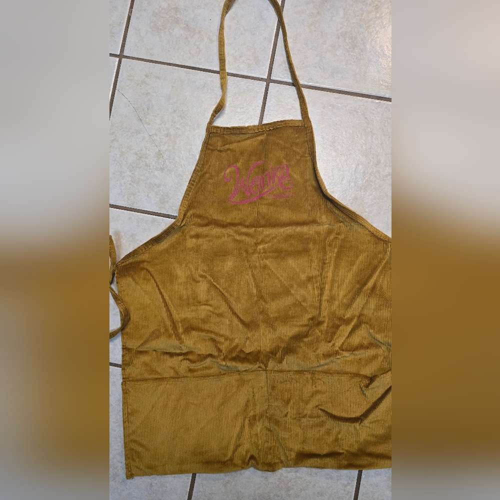 Willy Wonka Corduroy Apron NEW With Pockets